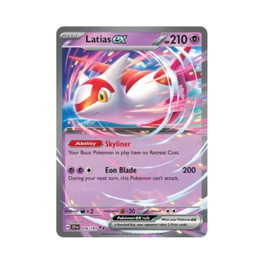 포켓몬 TCG 라티아스 ex DR 서징 스파크 (영문판)