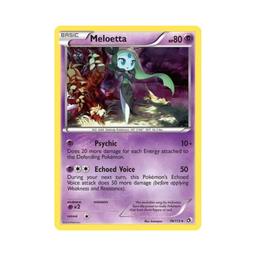 포켓몬 TCG 메로엣타 RH 레전더리 트레져스 (영문판)