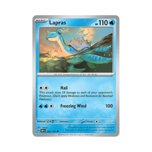 포켓몬 TCG 라프라스 U 옵시디언 플레임즈 (영문판) 카드 이미지
