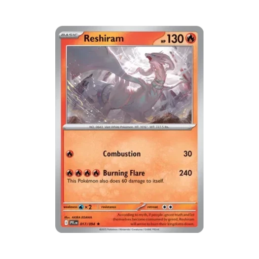 포켓몬 TCG 레시라무 R 판타스말 플레임즈 (영문판)