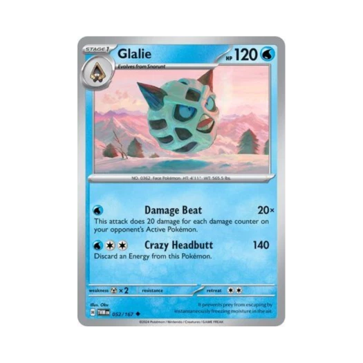 Pokemon TCG Glalie U Twilight Masquerade (English Ver.)