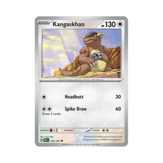 포켓몬 TCG 캥카 U 옵시디언 플레임즈 (영문판) 카드 이미지