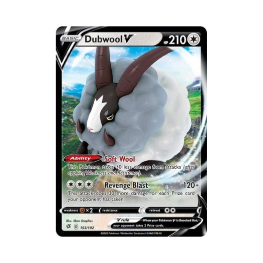 Pokemon TCG Dubwool V HRV Rebel Clash (English Ver.)