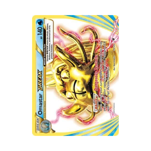 Pokemon TCG Omastar BREAK RB Fates Collide (English Ver.)