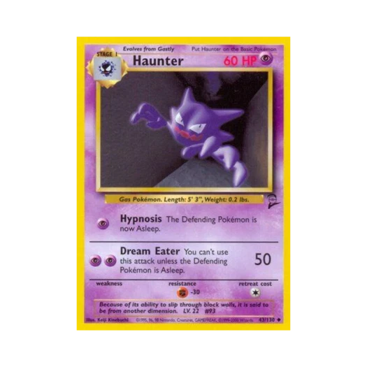 Pokemon TCG Haunter U Base Set 2 (English Ver.)