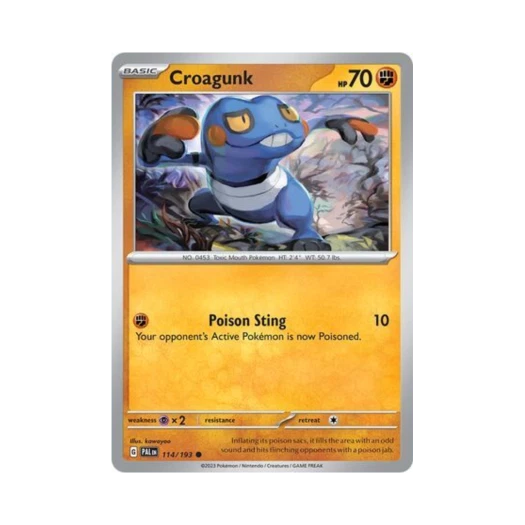 Pokemon TCG Croagunk C Paldea Evolved (English Ver.)