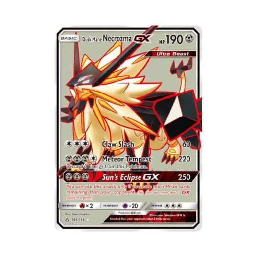 포켓몬 TCG 네크로즈마 황혼의 갈기 GX RU 울트라 프리즘 (영문판)