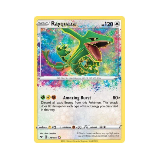 포켓몬 TCG 레쿠쟈 AR 비비드 볼티지 (영문판) 카드 이미지
