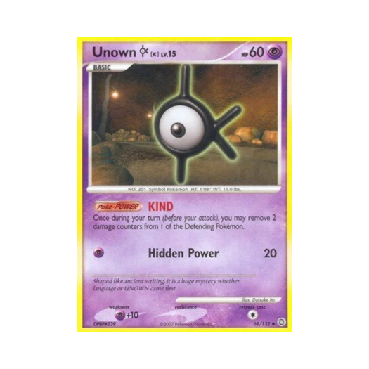 포켓몬 TCG 안농 K U 시크릿 원더스 (영문판)