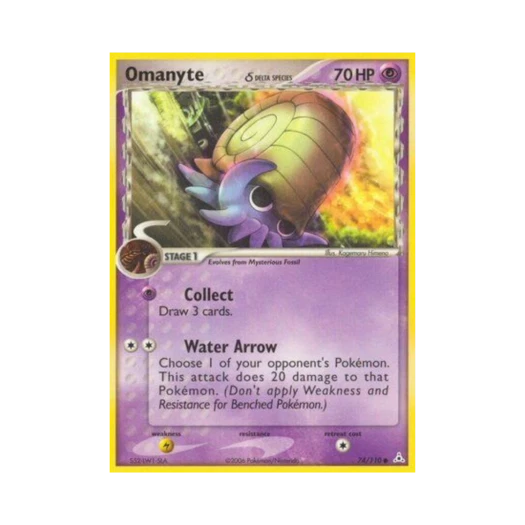 포켓몬 TCG 암나이트 C EX 홀론 팬텀 (영문판)