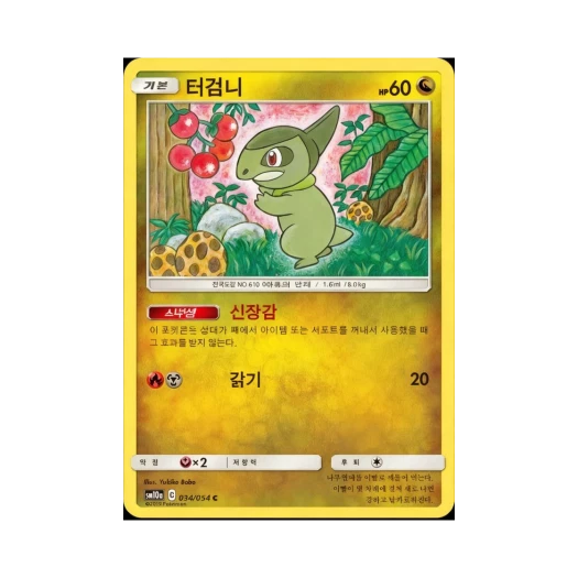 포켓몬 TCG 터검니 C GG엔드 (한글판) 카드 이미지
