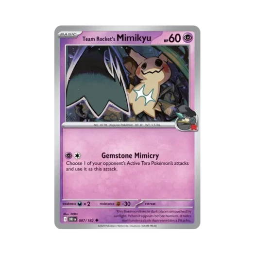 포켓몬 TCG 로켓단의 따라큐 U 데스티니드 라이벌스 (영문판)