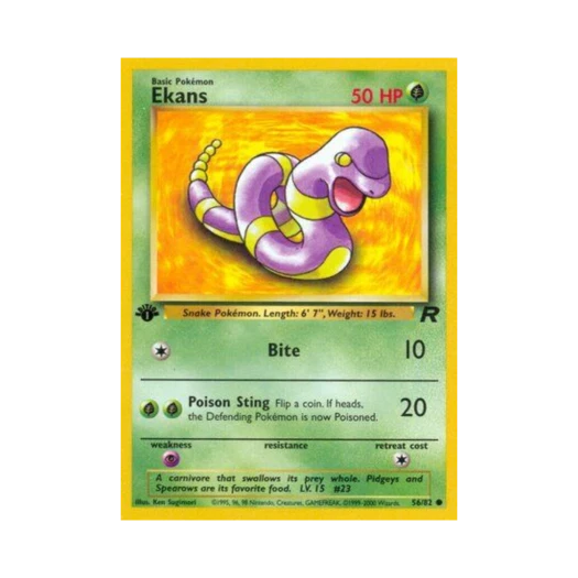 Pokemon TCG Ekans C Team Rocket (English Ver.)
