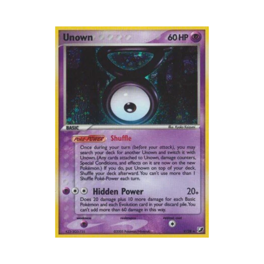 포켓몬 TCG 안농 RH EX 언씬 포시스 (영문판)