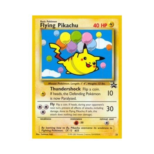 Pokemon TCG Flying Pikachu P Wizards of the Coast Promos (English Ver.)