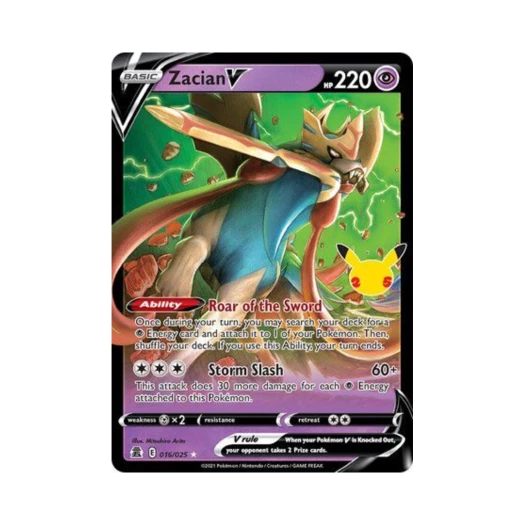 포켓몬 TCG 자시안 V HRV 셀레브레이션즈 (영문판)