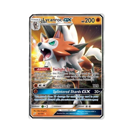 포켓몬 TCG 루가루암 GX RHG 팀업 (영문판)