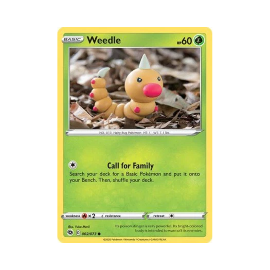 Pokemon TCG Weedle C Champion's Path (English Ver.)