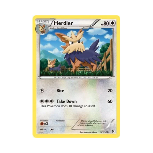 Pokemon TCG Herdier U Boundaries Crossed (English Ver.)