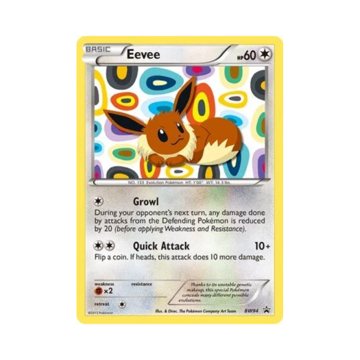 Pokemon TCG Eevee P Black & White Promos (English Ver.)