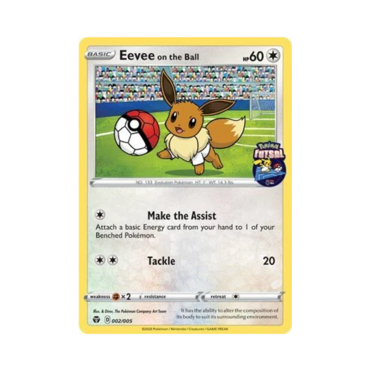 포켓몬 TCG 이브이 온 더 볼 포켓몬 풋살 (영문판) 카드 이미지