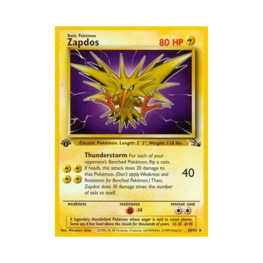 포켓몬 TCG 썬더 R 포실 (영문판)