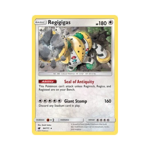 포켓몬 TCG 레지기가스 RH 크림슨 인베이전 (영문판)