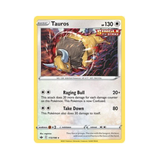 포켓몬 TCG 켄타로스 RH 칠링 레인 (영문판)