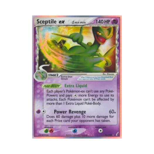 포켓몬 TCG 나무킹 ex RHe EX 크리스탈 가디언스 (영문판)