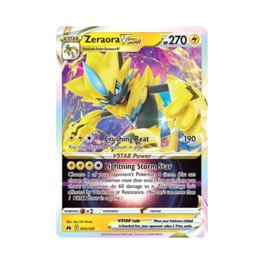 포켓몬 TCG 제라오라 VSTAR R 크라운 제니스 (영문판)