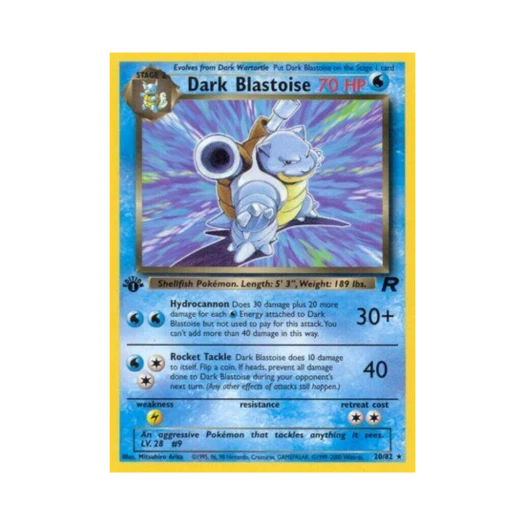 포켓몬 TCG 다크 거북왕 R 로켓단 (영문판)