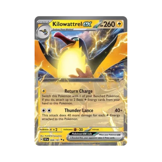 Pokemon TCG Kilowattrel ex DR Surging Sparks (English Ver.)