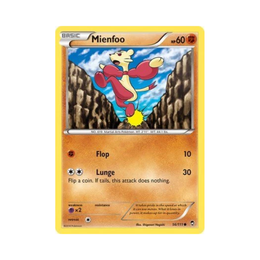 Pokemon TCG Mienfoo C Furious Fists (English Ver.)