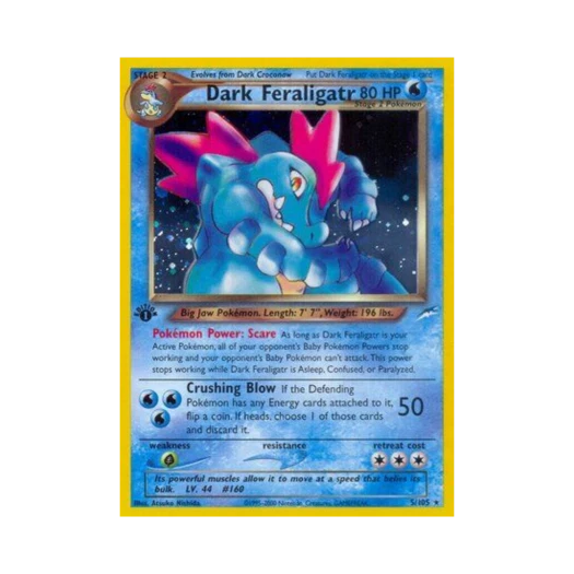 포켓몬 TCG 다크 장크로다일 RH 네오 데스티니 (영문판)