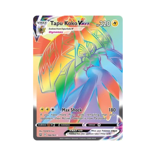 포켓몬 TCG 카푸꼬꼬꼭 VMAX RR 배틀 스타일즈 (영문판)