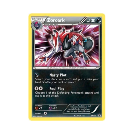 포켓몬 TCG 조로아크 P 블랙 & 화이트 프로모카드 (영문판)
