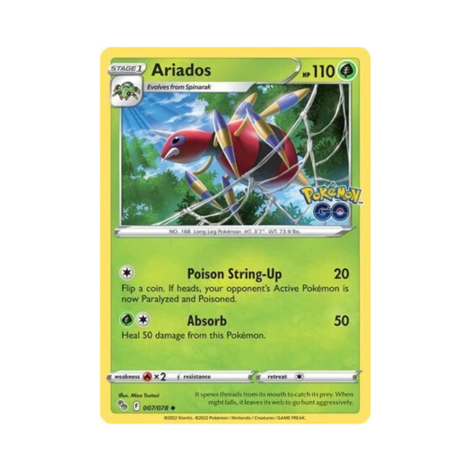 포켓몬 TCG 아리아도스 U 포켓몬 고 (영문판)