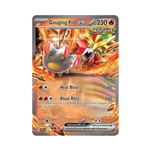 포켓몬 TCG 꿰뚫는화염 ex P 스칼렛 & 바이올렛 프로모 카드 (영문판)