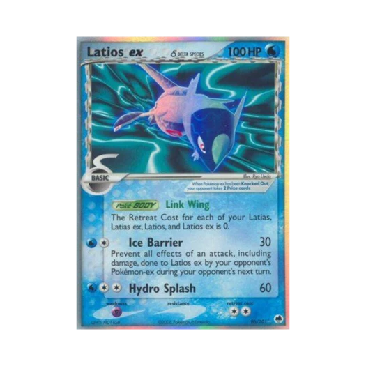 포켓몬 TCG 라티오스 ex RHe EX 드래곤 프론티어스 (영문판)