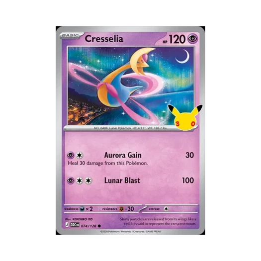 포켓몬 TCG 크레세리아 C 30주년 기념 (영문판)
