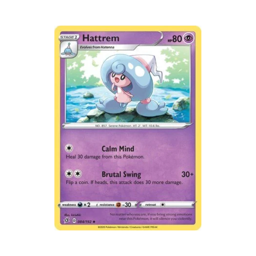 Pokemon TCG Hattrem U Rebel Clash (English Ver.)