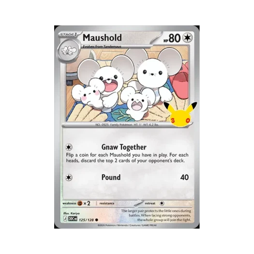 Pokemon TCG Maushold C 30th Celebration (English Ver.)