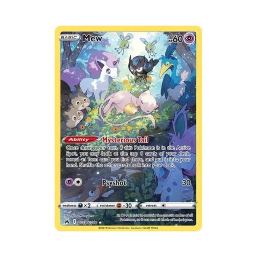 포켓몬 TCG 뮤 R 크라운 제니스 (영문판)