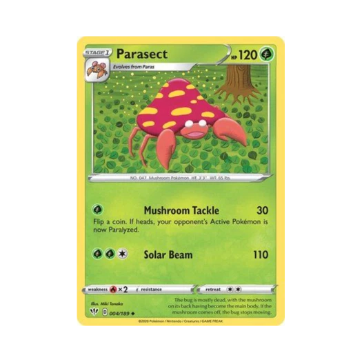 Pokemon TCG Parasect U Darkness Ablaze (English Ver.)