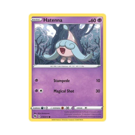 Pokemon TCG Hatenna C Champion's Path (English Ver.)