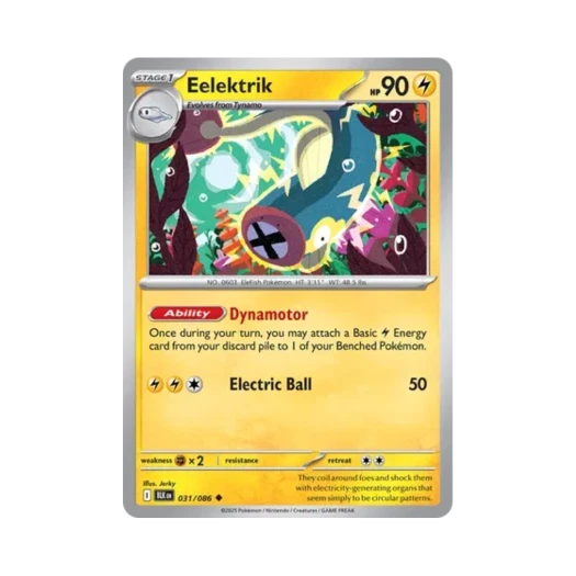 Pokemon TCG Eelektrik U Black Bolt (English Ver.)