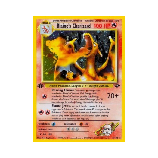 Pokemon TCG Blaine's Charizard RH Gym Challenge (English Ver.)