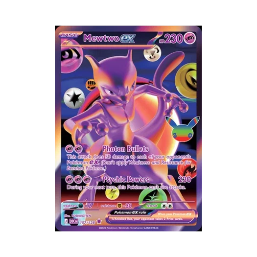 포켓몬 TCG 뮤츠 ex FR 30주년 기념 (영문판)