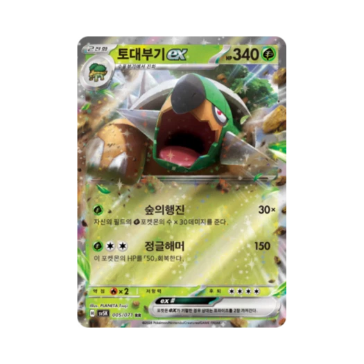 포켓몬 TCG 토대부기 ex RR 와일드포스 (한글판)