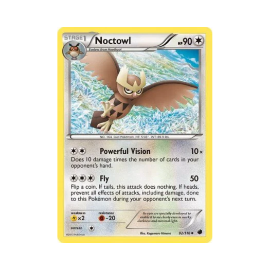 포켓몬 TCG 야부엉 U 플라스마 프리즈 (영문판)